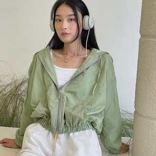 Kuchimachic - Áo khoác gió hai lớp có mũ SPA2248