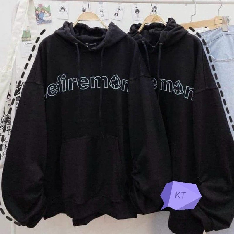 Áo Hoodie EFIRE, Áo Khoác Nỉ Nữ Tay Bồng From Rộng Nón 2 Lớp Trùm Đầu Che Nắng Chống Lạnh