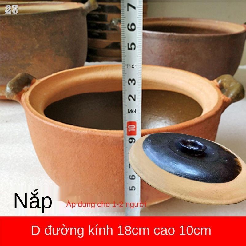 ✴┇28KNồi hầm kiểu cổ truyền thống gia đình ga lò đất sét lẩu súp cháo thịt Triều Châu