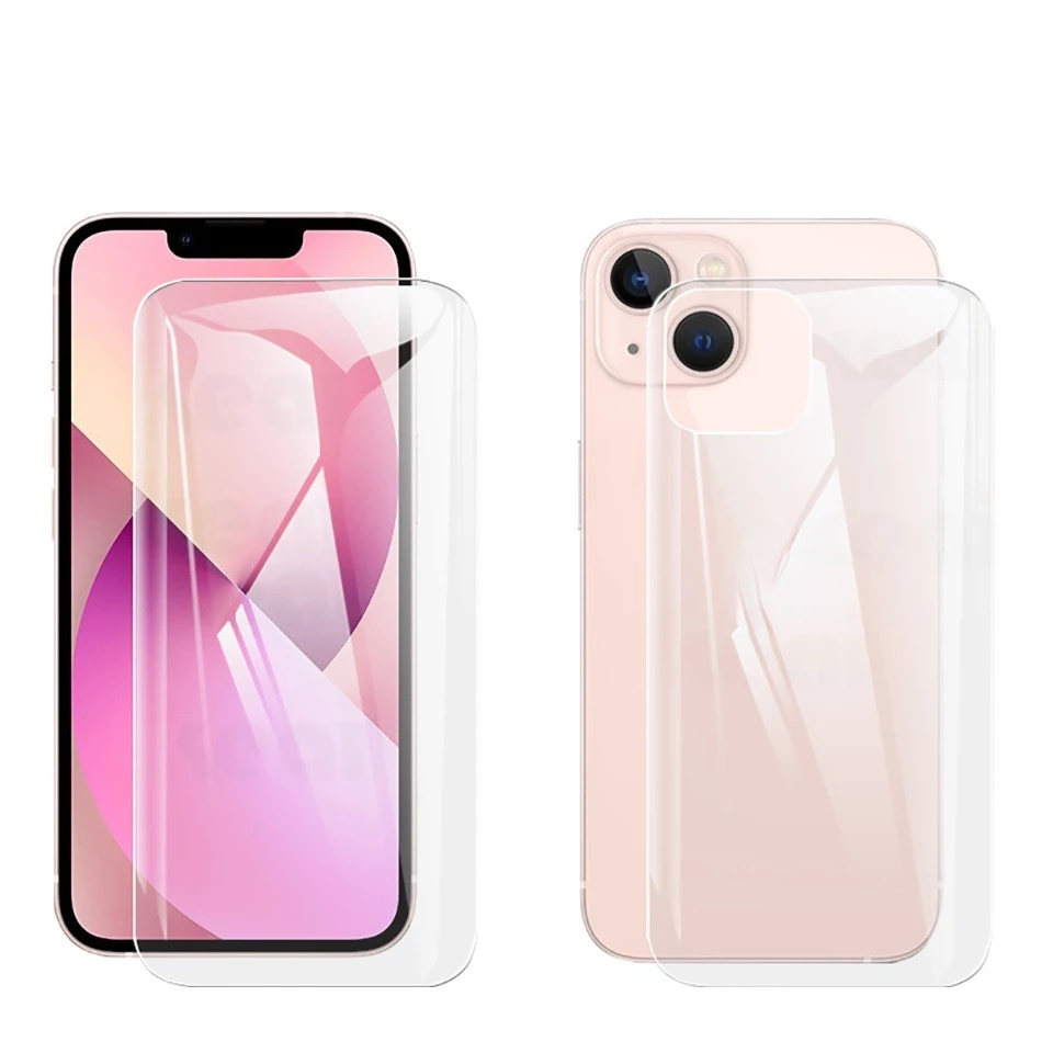 Kính Cường Lực Hydrogel Bảo Vệ Mặt Trước Và Sau Cho iPhone15 Pro Max 14 13 12 11 Pro Max 12 Mini X XR XS Max 78 Plus