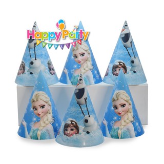 Nón giấy sinh nhật cho bé gái SET 6 cái