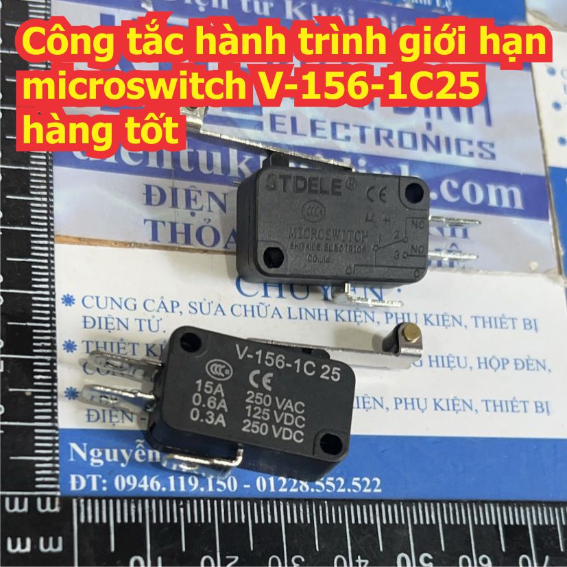 2 cái Công tắc hành trình giới hạn microswitch V 152 ~ 156 1C25 hàng tốt kde8571