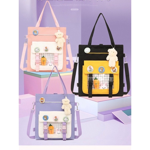 Túi Tote Thời Trang Cho Các Bạn trẻ - tote Gài Nắp Trong