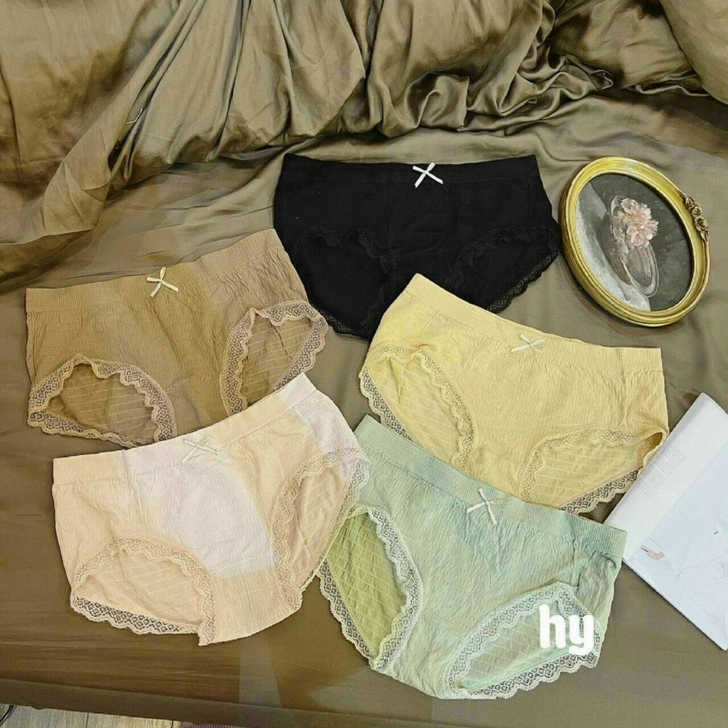 Quần Lót Nữ Cotton Nhún Kháng Khuẩn- Dễ Thương Min Underwear 37088 (Freesize 40 - 58kg) | WebRaoVat - webraovat.net.vn
