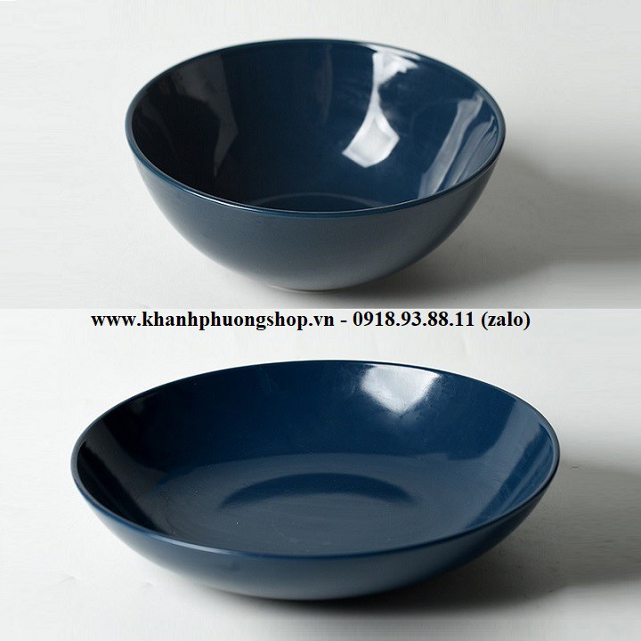 Dĩa sứ lòng sâu 24cm - dĩa sứ lòng sâu