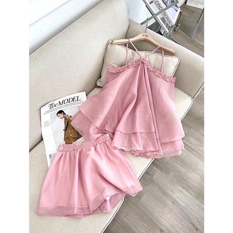 Set yếm tơ kèm quần sexy