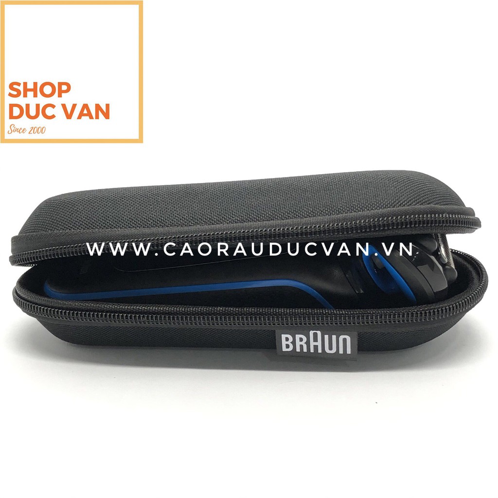Túi cứng đựng máy cạo râu Braun Series 5 tiện dụng có khóa kéo mang theo du lịch