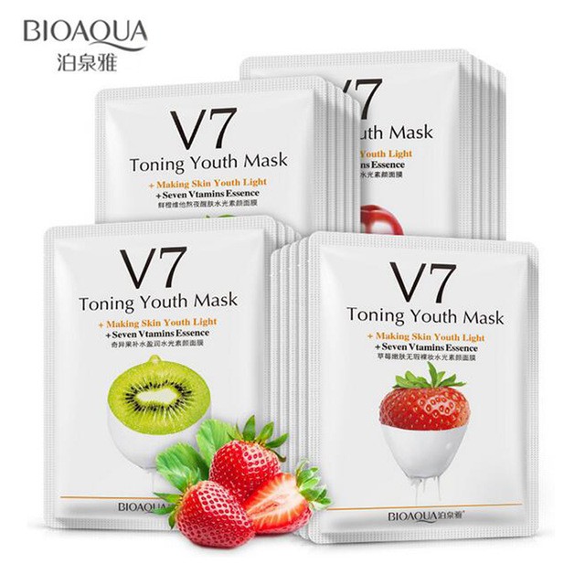 Combo 10 Mặt nạ trái cây Vitamin V7 Toning You Bioaqua