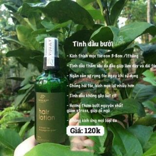 Tinh dầu bưởi Vijully kích thích mọc tóc, giảm rụng tóc