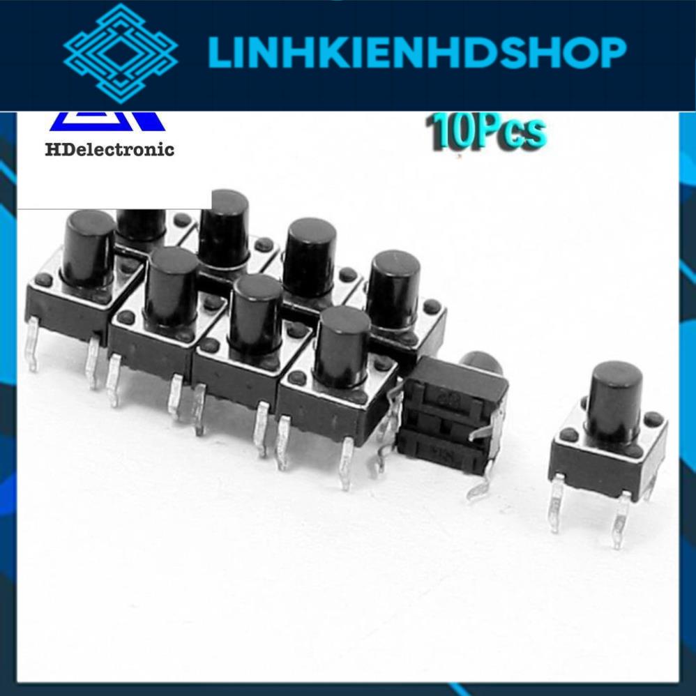 Nút Nhấn nhả 4 Chân DIP, SMD chân thẳng Nhiều Kích Thước( Phím bấm)