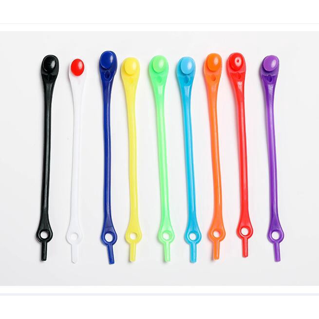12 cái / bộ dây giày co giãn thông minh, dây giày silicon đàn hồi thời trang cổ điển cho nam và nữ với nhiều màu sắc, hoàn toàn thuận tiện để phù hợp với tất cả các loại giày