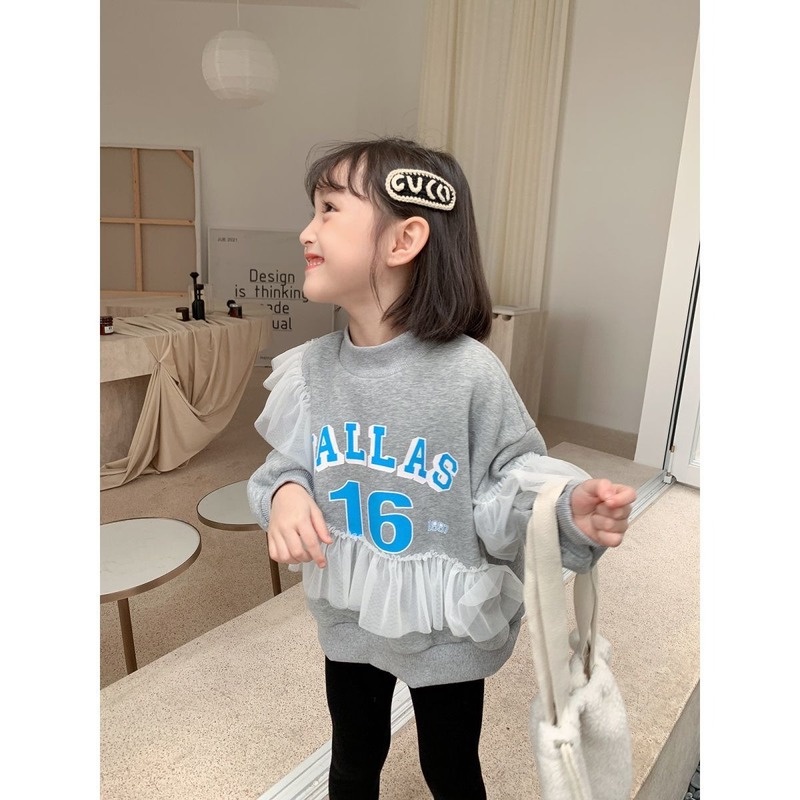 Áo dáng rộng thời trang hàn quốc xinh xắn dành cho bé