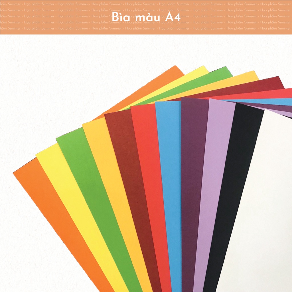 Bìa màu đặc biệt A4