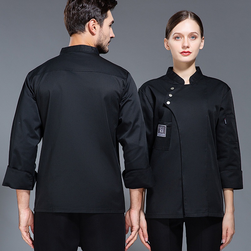 Áo Đồng Phục Đầu Bếp Nhà Hàng / Khách Sạn Bằng cotton Hai Dây Cho Nam Và Nữ