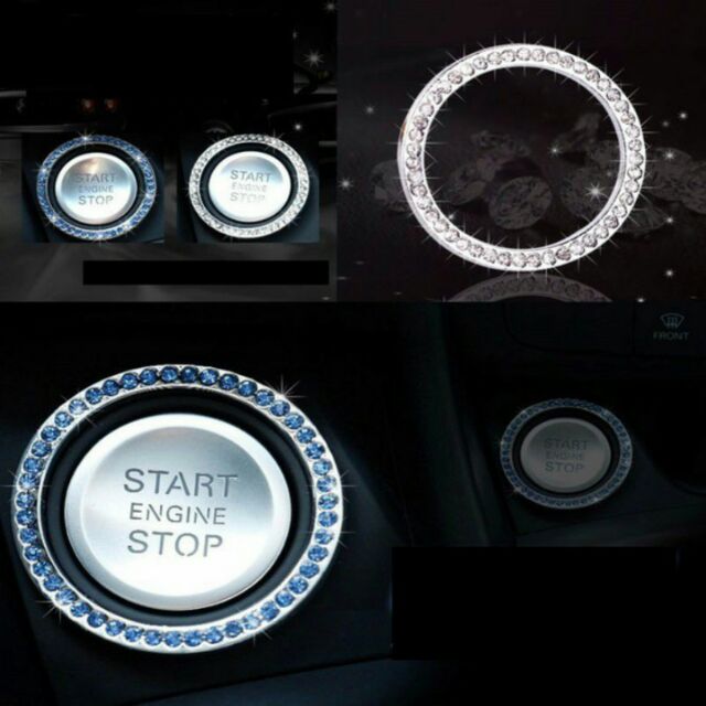 Vòng đá trang trí nút STAR STOP cho xe hơi - Trang Trí Nút Khởi Động Xe Ô Tô