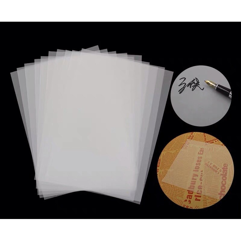 Giấy can mỏng size a4, dùng để làm journal, penpal hoặc tập viết