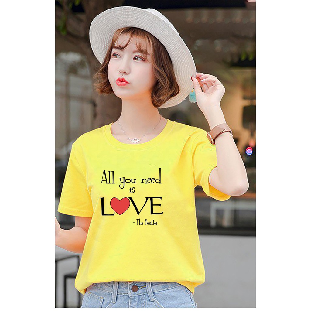 Áo thun nữ tay ngắn có in chữ Love siêu dễ thương ATNK 1103 | WebRaoVat - webraovat.net.vn