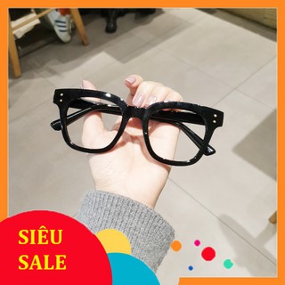 Kính cận thời trang mắt vuông 2 chấm