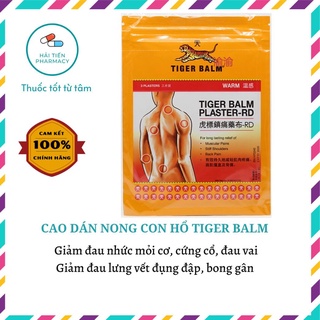  Cao dán nóng giảm đau con hổ Tiger Balm Plaster-RD 7 x 10cm  Túi 3 miếng  