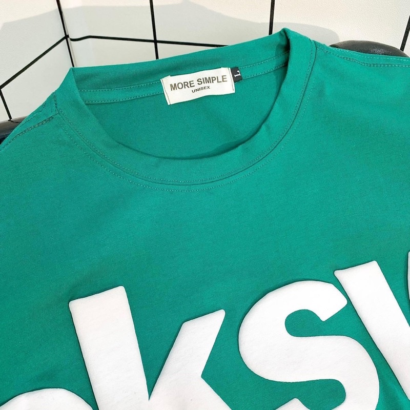 Áo Thun Tay Lỡ Form Rộng Unisex OKS Vải Tici In Phồng Sắc Nét - 84Unisex