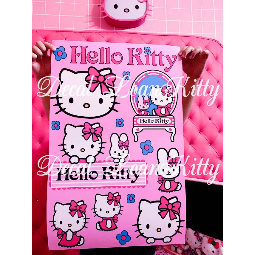 🌸LoanKitty🌸 Decal dán HelloKitty  cắt lẻ ra từng hình để dán nha