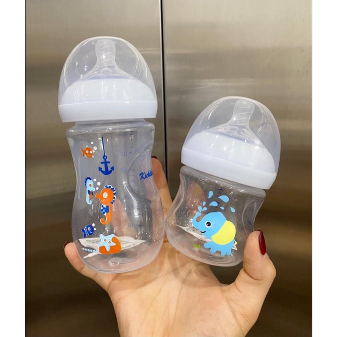 Bình Sữa Kichilachi Natural 125/260ml Nhựa PP Cao Cấp An Toàn Cho Bé