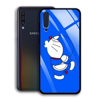 [FREESHIP ĐƠN 50K] Ốp Lưng Samsung Galaxy A50 - mặt Kính Cường Lực - 03052 7865 DOREMON09
