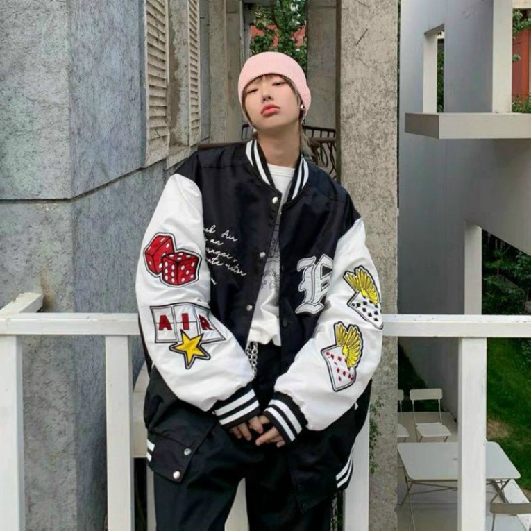 Áo khoác Bomber dù Unisex Ulzzang nam nữ Nhiều Mẫu Hot Áo Bomber dù 2 lớp lên from mặc siêu đẹp