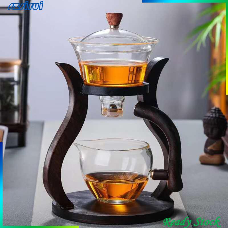 Bộ Ấm Trà Bằng Kính Nam Châm Cách Nhiệt Trang Trí Bàn
