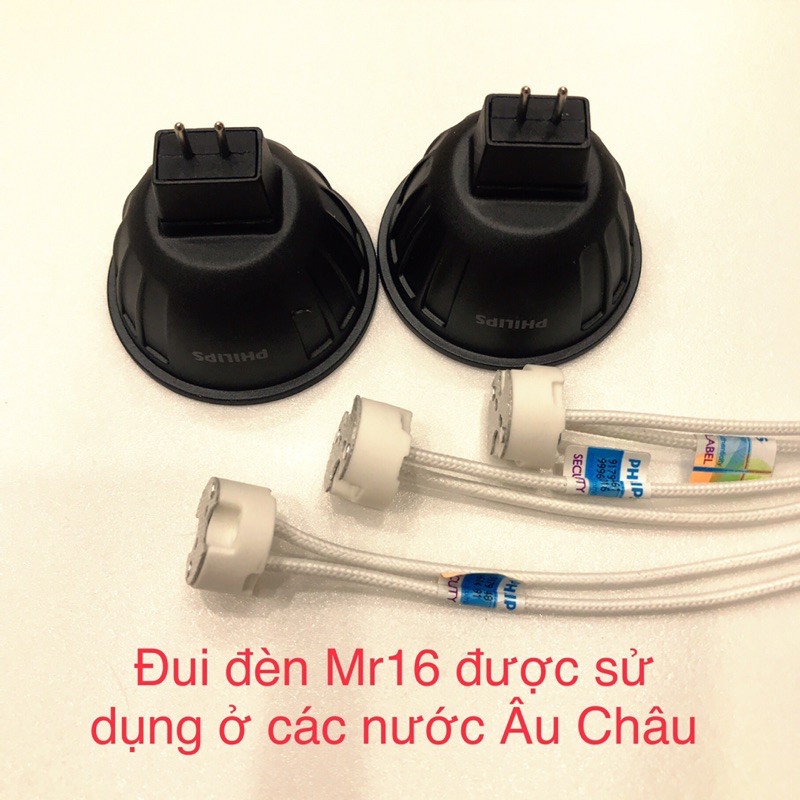Đui đèn chân Ghim Mr16 |thương hiệu Philips chính hãng|