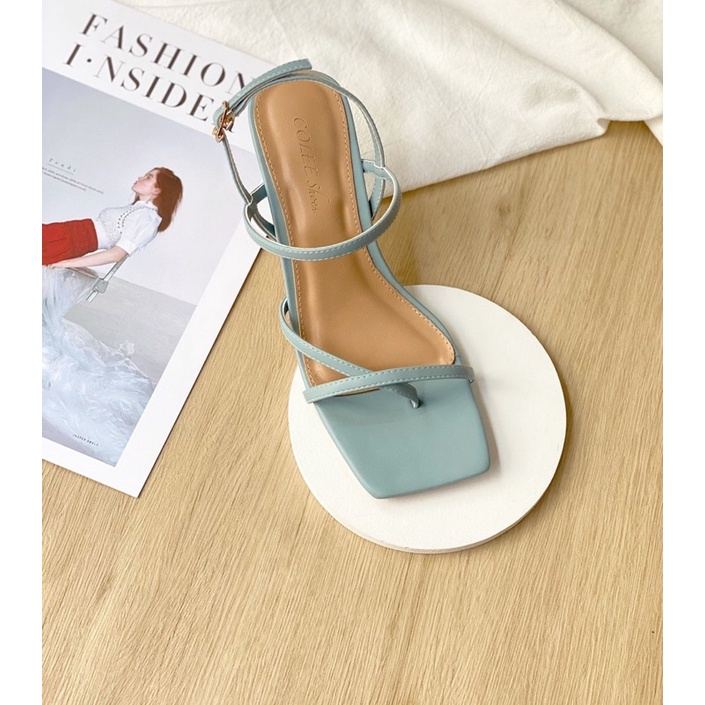 Giày sandal nữ cao gót quai mảnh xỏ ngón thời trang cao cấp gót nhọn cao 7cm (Mã SP: SDCL035)