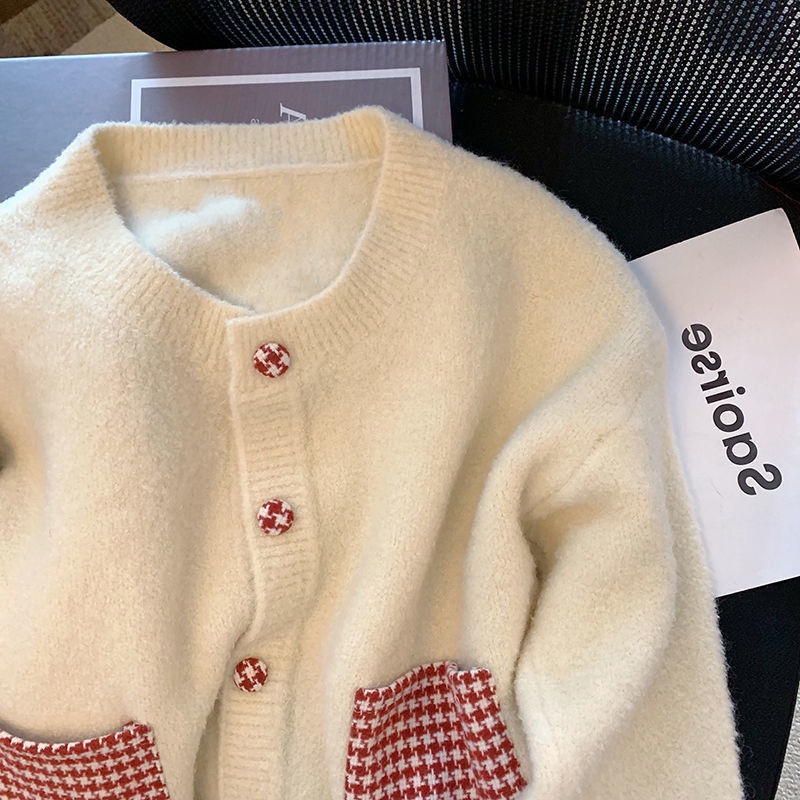 Áo Khoác cardigan Họa Tiết Răng Cưa Thiết Kế Mới Thời Trang Mùa Xuân Theo Phong Cách Hàn Quốc