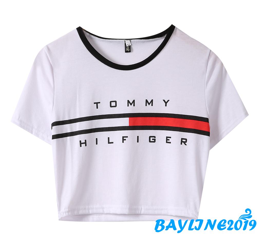 Áo croptop tay ngắn thời trang cho nữ