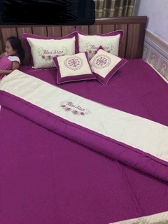 Bộ chăn ga gối 7 món m8 x 2m