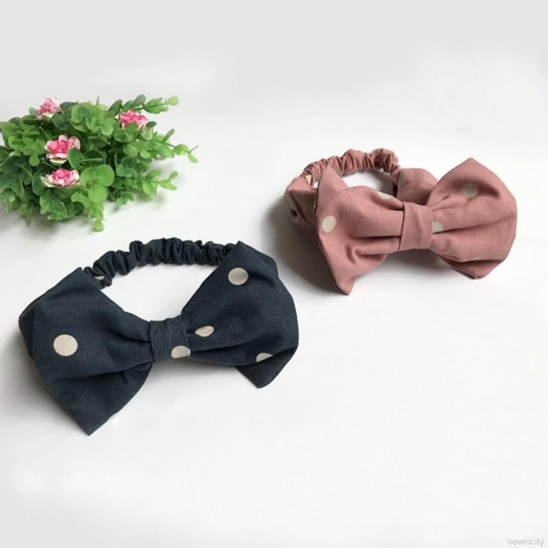 Băng đô nơ chấm bi đáng yêu cho bé