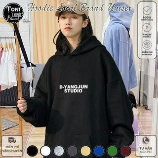 Áo Hoodie Local Brand YANGJUN nỉ bông cực dày form rộng Unisex giữ ấm chống nắng (HD5080L - Full Box)