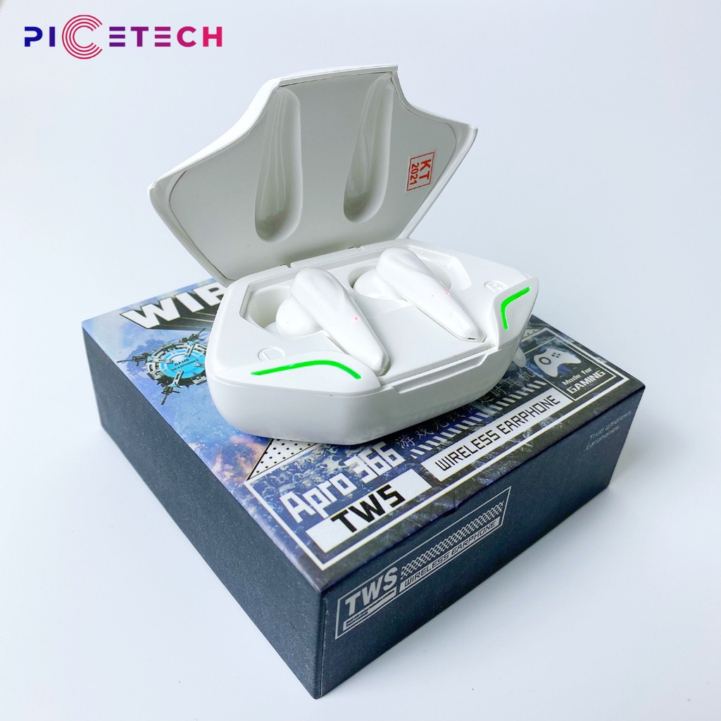 Tai Nghe Chơi Game Bluetooth APRO 366 PICETECH Tai Nghe Gaming Tws Bluetooth 5.0 ,Có Mic Với Độ Trễ Cực Thấp