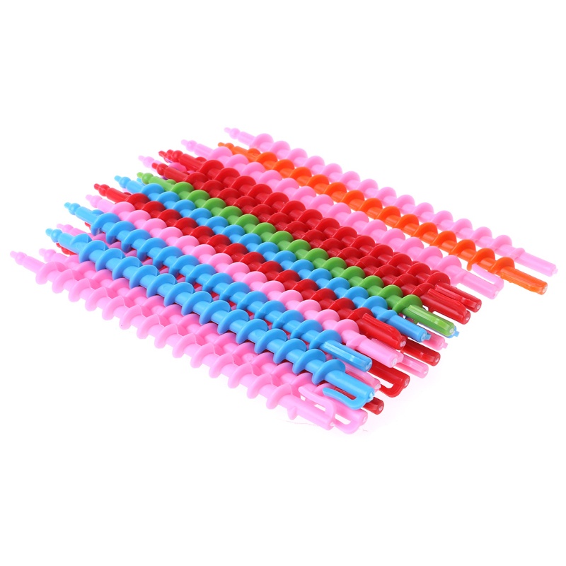 Bộ 26 Que Nhựa Dài Tạo Kiểu Tóc Xoăn Cho Salon