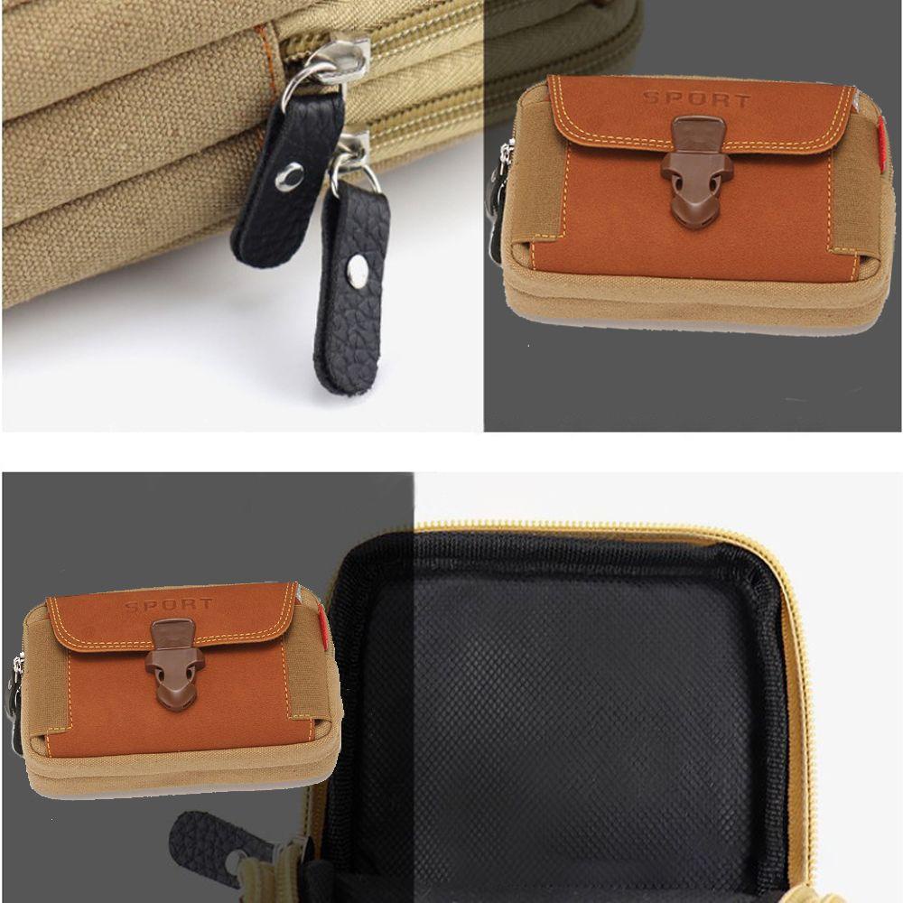 BEBETTERM Mobile Túi Canvas Đeo Hông Đựng Điện Thoại Chống Thấm Nước