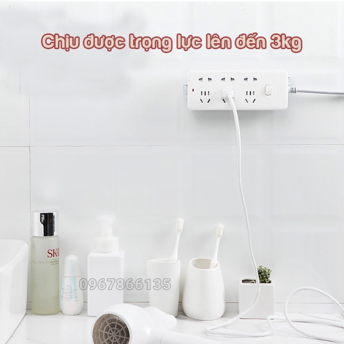 Giá treo ổ cắm điện, cục phát wifi gắn tường chịu lực đa năng