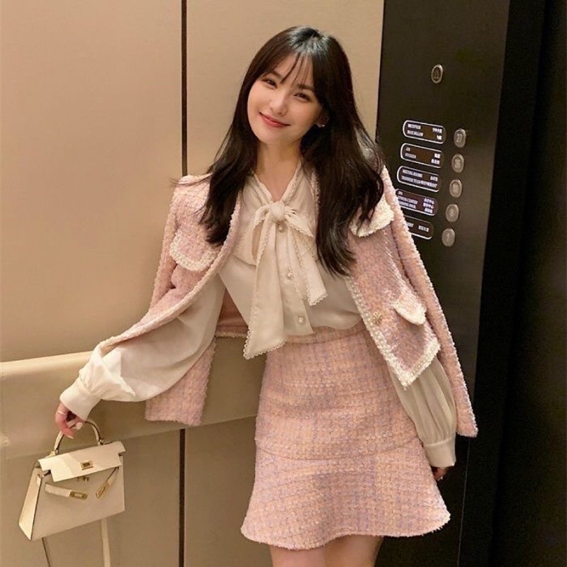 Set dạ Tweed tiểu thư