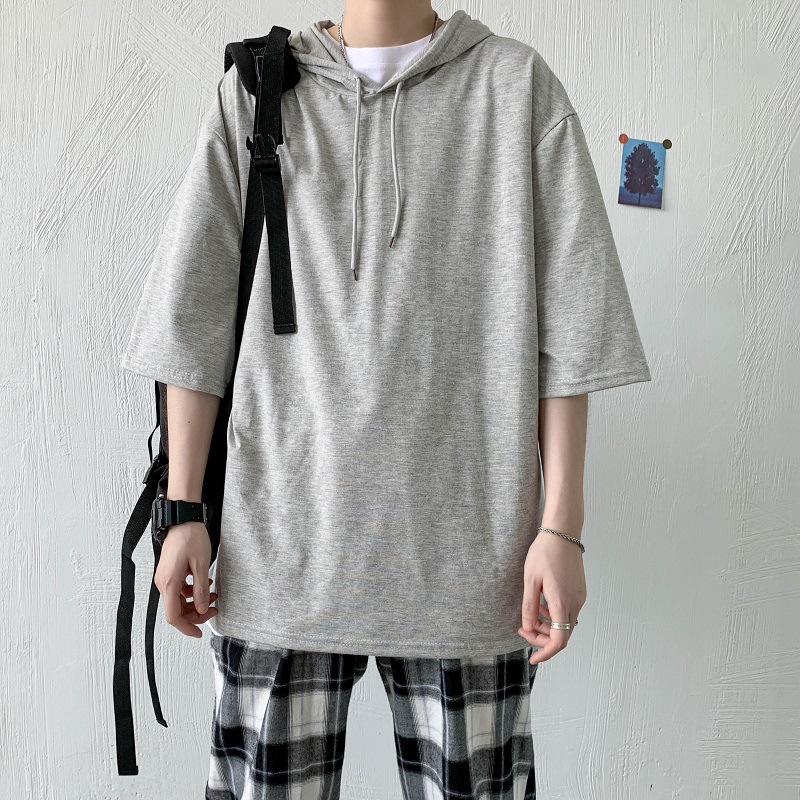 Áo Hoodie Tay Ngắn Thời Trang Dành Cho Nam