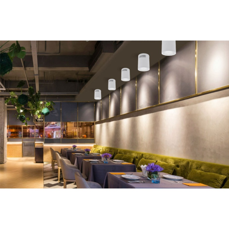 Đèn ống bơ / đèn lon / đèn downlight gắn nổi / thả treo 12w, bảo hành 1 năm