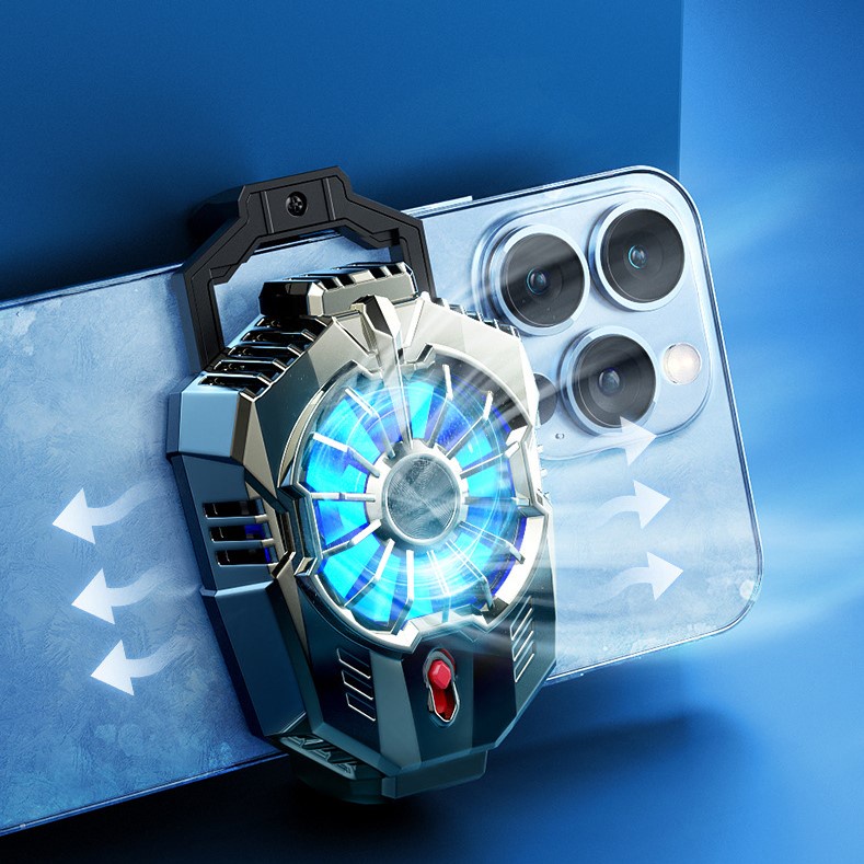Quạt tản nhiệt sò lạnh cho điện thoại, giảm nhiệt nhanh chóng khi chơi game, 2 nấc làm mát