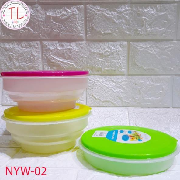 Hộp nhựa tròn xếp có thể gấp gọn tiết kiệm diện tích
