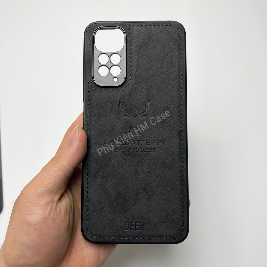 Ốp lưng Xiaomi Redmi Note 11 4G 6.43 / Note 11S / Note 11 Pro Global, Vải deer, Hoạ tiết hươu
