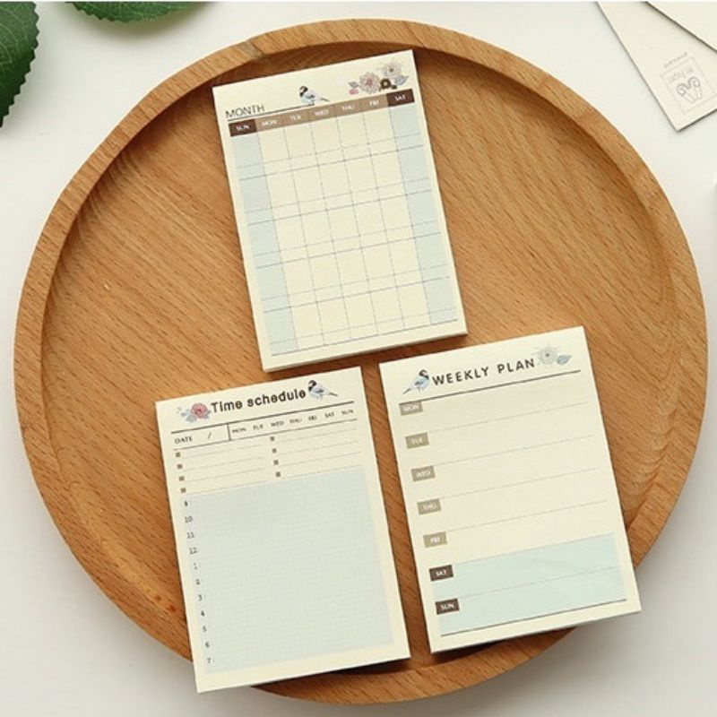 Giấy note ghi chú planner lên kế hoạch