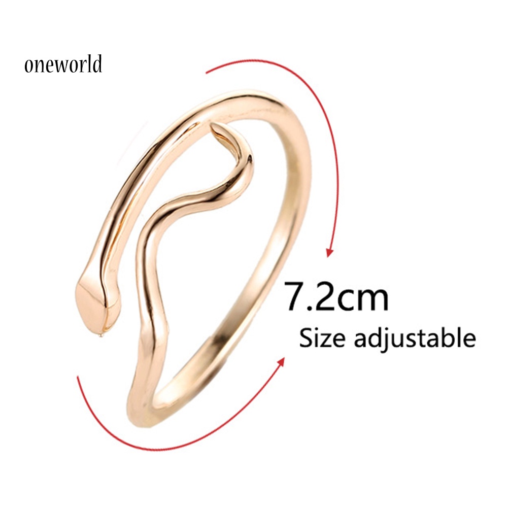 Nhẫn Gợn Sóng Nước Điều Chỉnh Được Thời Trang Cho Nữ