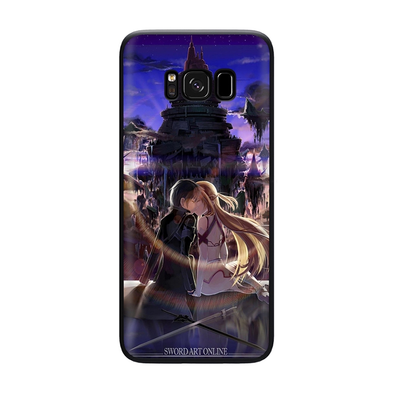 D81 Sword Art Online Samsung A9 A8 A7 A6 J8 J4 J6 2018 A5 2017 Note 8 9 10 Lite Plus Soft Phone Case