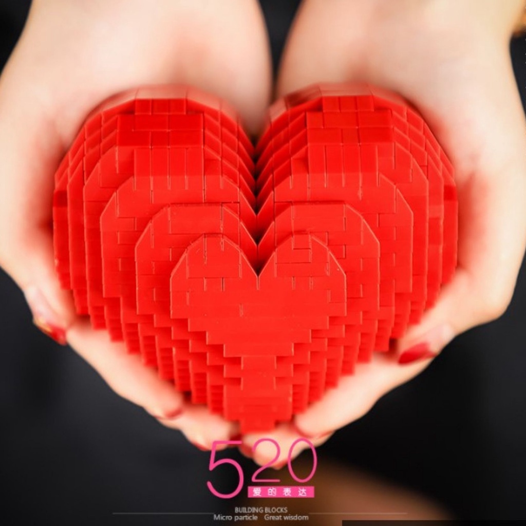 Mô Hình Trái Tim Quà Valentine Khung Trái Tim Bộ Quà Tặng Lưu Niệm